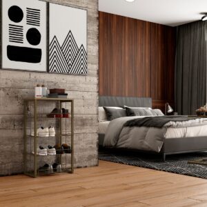 Estante Multiuso Home Design - Noce / Oro Envejecido