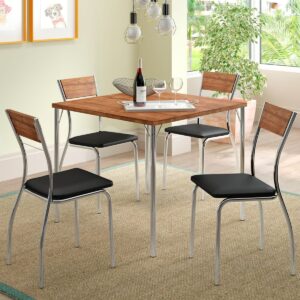Mesa 87.5x87.5 Design - Native / Cromado