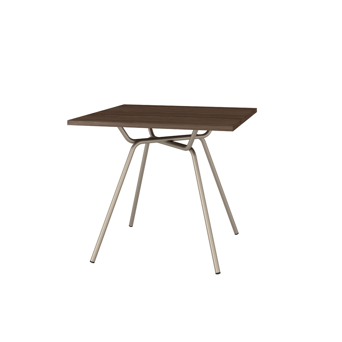Mesa 90x90 Design - Legno / Champagne - Imagen 2
