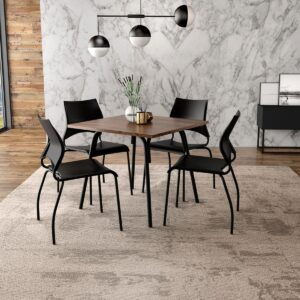 Mesa 90x90 Design - Legno / Negro