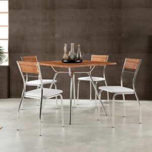 Silla Design - Native / Blanco / Cromado