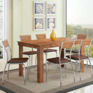 Silla Design - Native / Cacao / Cromado