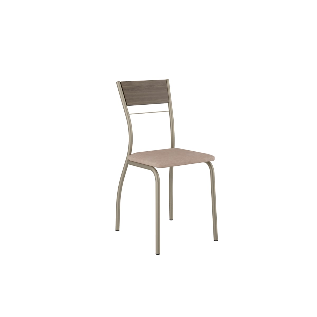 Silla Design - Legno / Gamuza Cognac / Champagne - Imagen 2