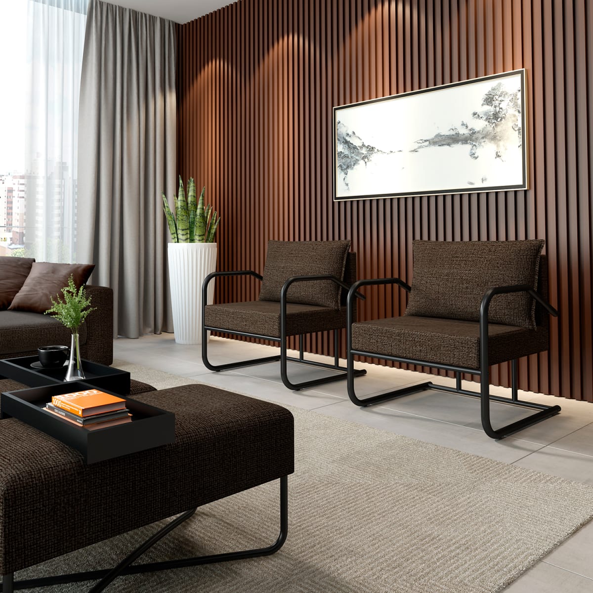 Poltrona Connect - Onix / Negro