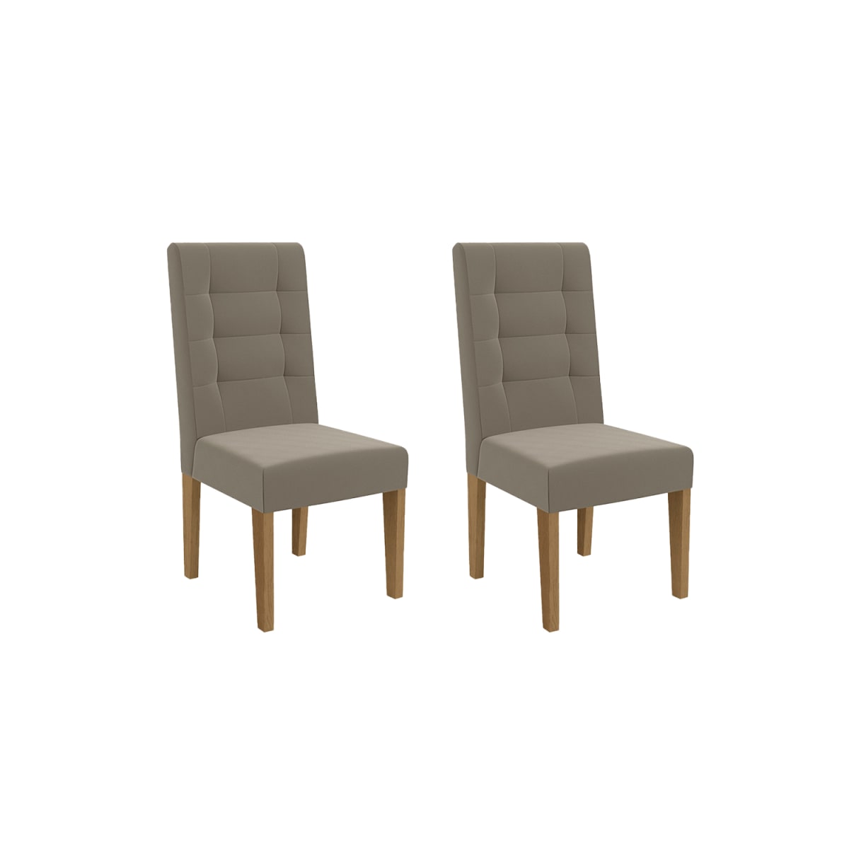 Set 2 Sillas de Comedor Nira - Beige