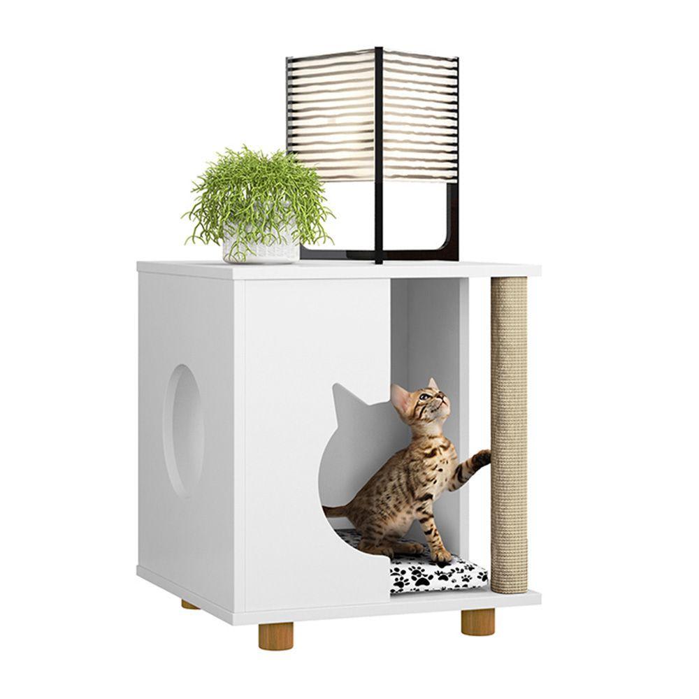 Mesa Lateral Mascota Cat Persa - Blanco - Imagen 3