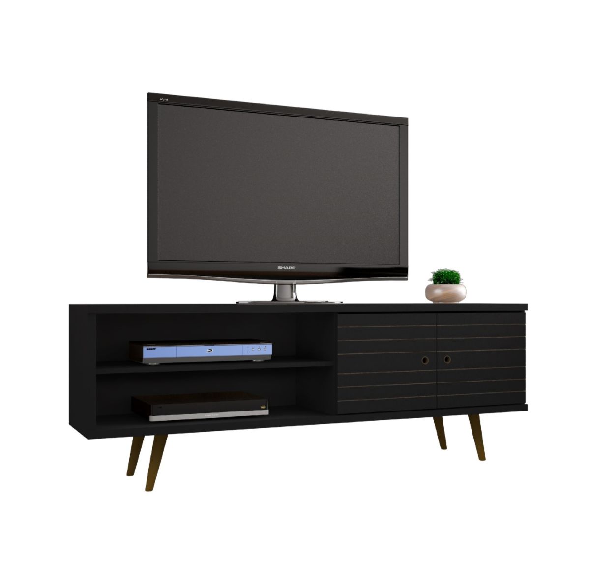 Rack Tv 70" Onix - Negro - Imagen 2