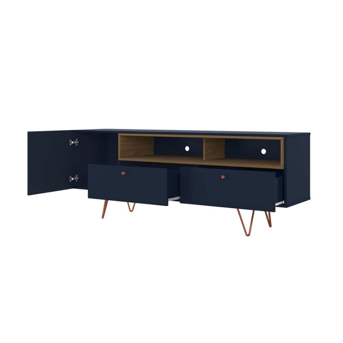 Rack Tv 70" Retro Alaska - Azul Navy - Imagen 3