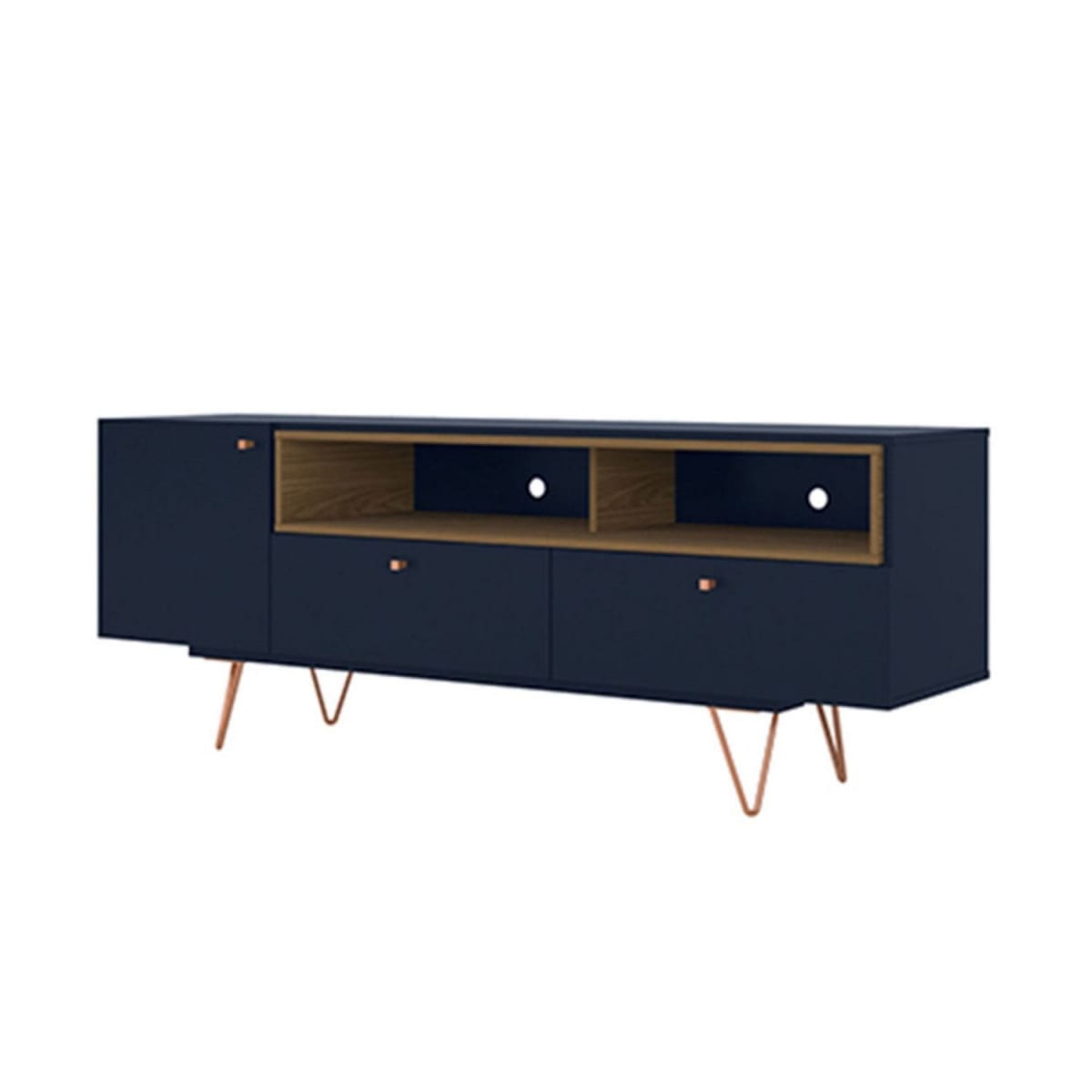 Rack Tv 70" Retro Alaska - Azul Navy - Imagen 2