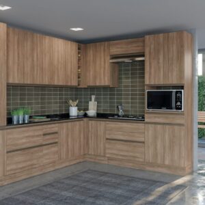 Mueble Aéreo 80cm con Puerta Maxxi - Nogal
