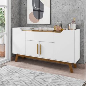 Aparador Buffet Future - Blanco / Canela