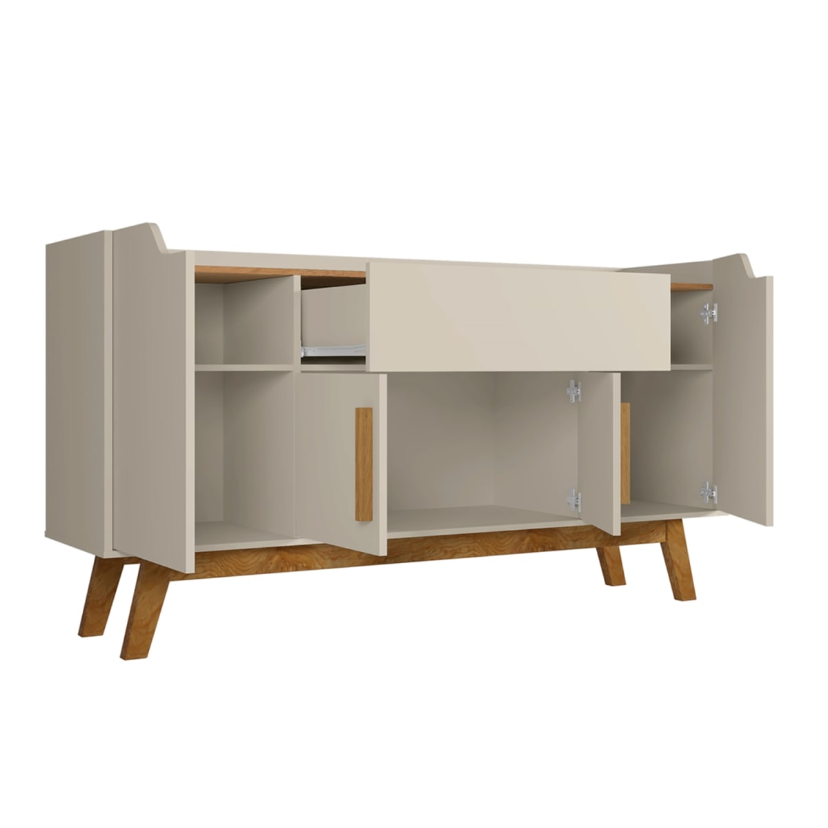 Aparador Buffet Future - Blanco Invierno / Canela - Imagen 3
