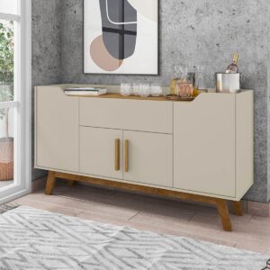 Aparador Buffet Future - Blanco Invierno / Canela