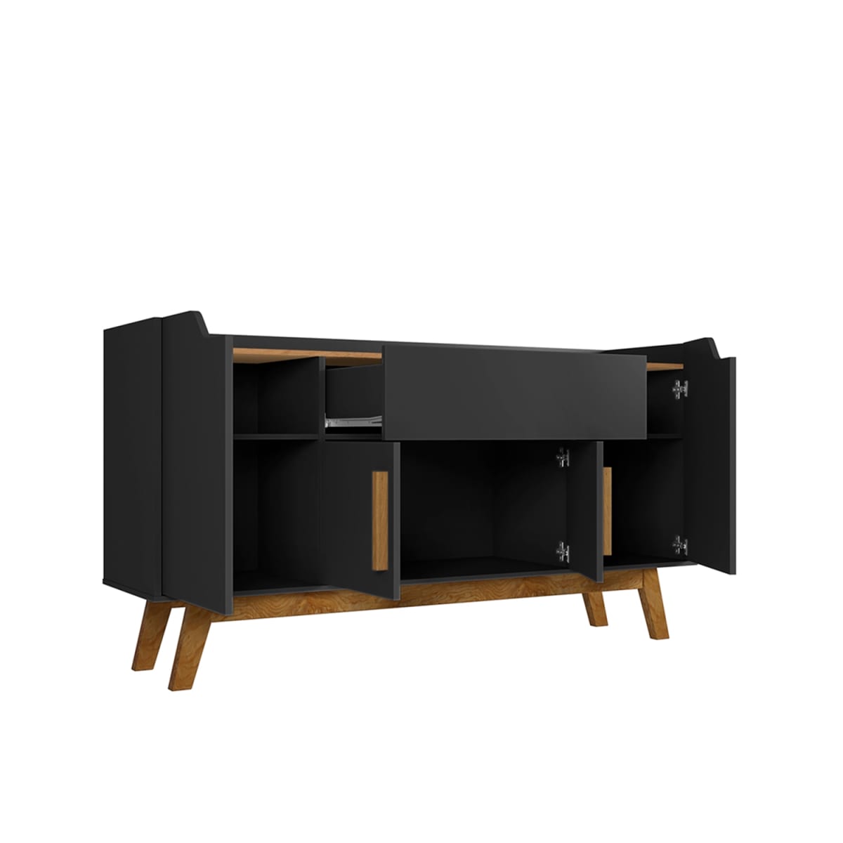 Aparador Buffet Future - Negro / Canela - Imagen 2