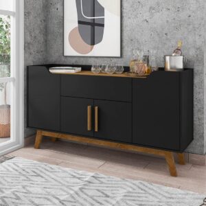 Aparador Buffet Future - Negro / Canela
