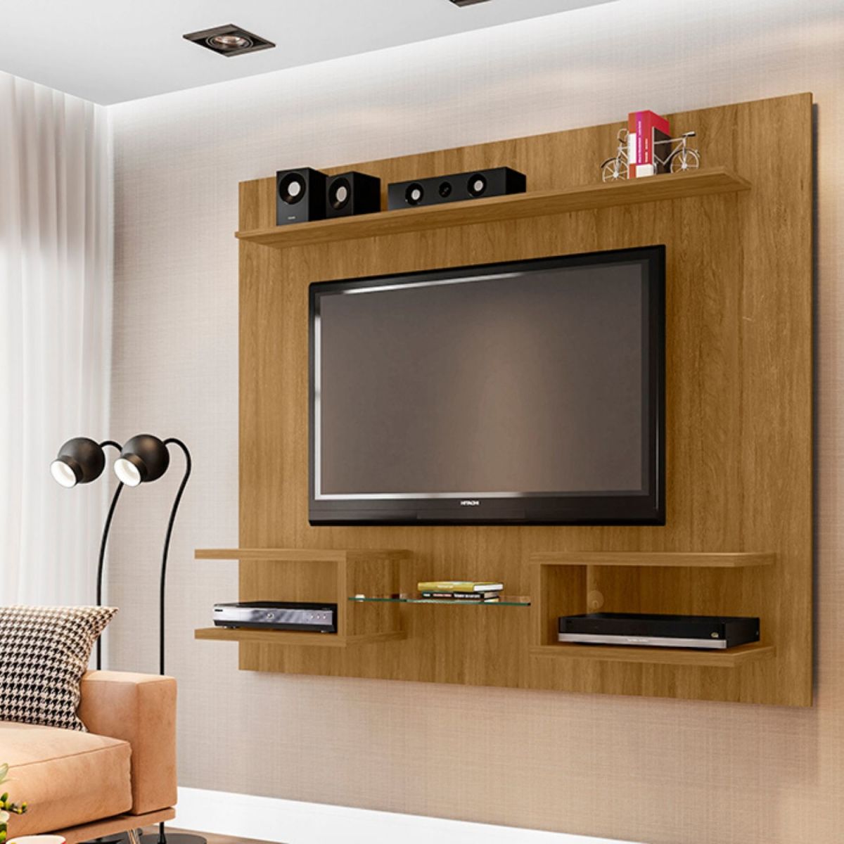 Panel Rack Tv 55" Atlas - Canela