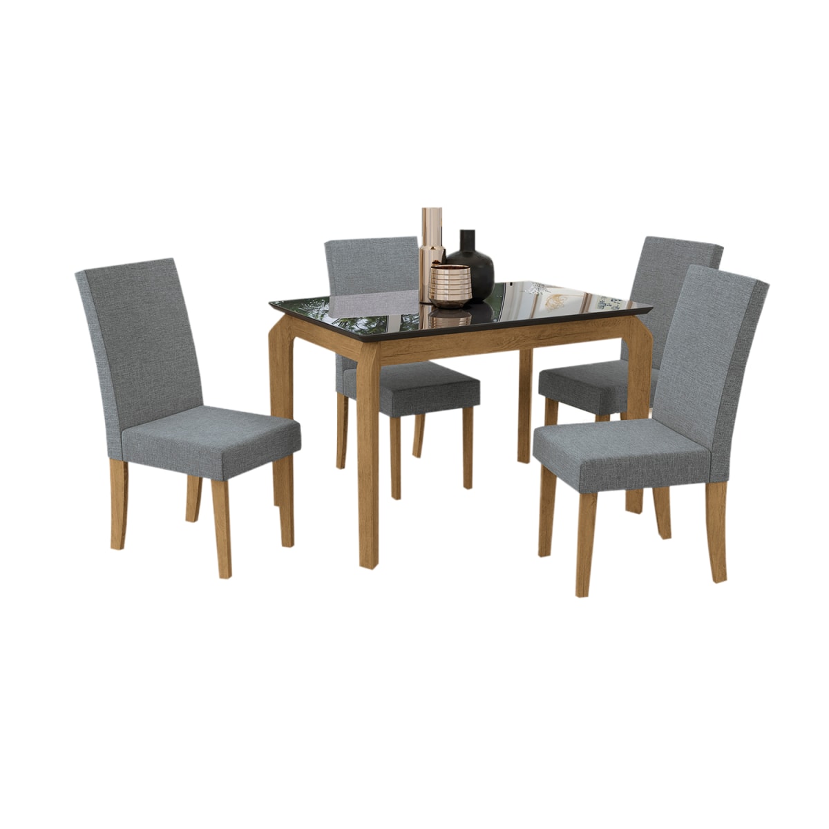 Juego de Comedor Guine - Gris / Canela - Imagen 2