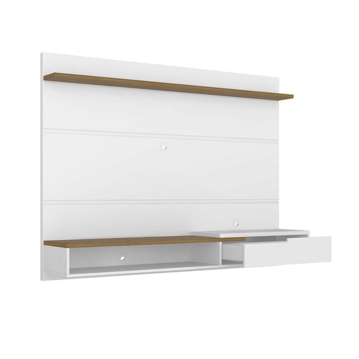 Panel Rack Tv 75" Balaton - Blanco / Miel - Imagen 2