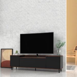 Rack Tv 40" Brooklyn - Negro / Castaño
