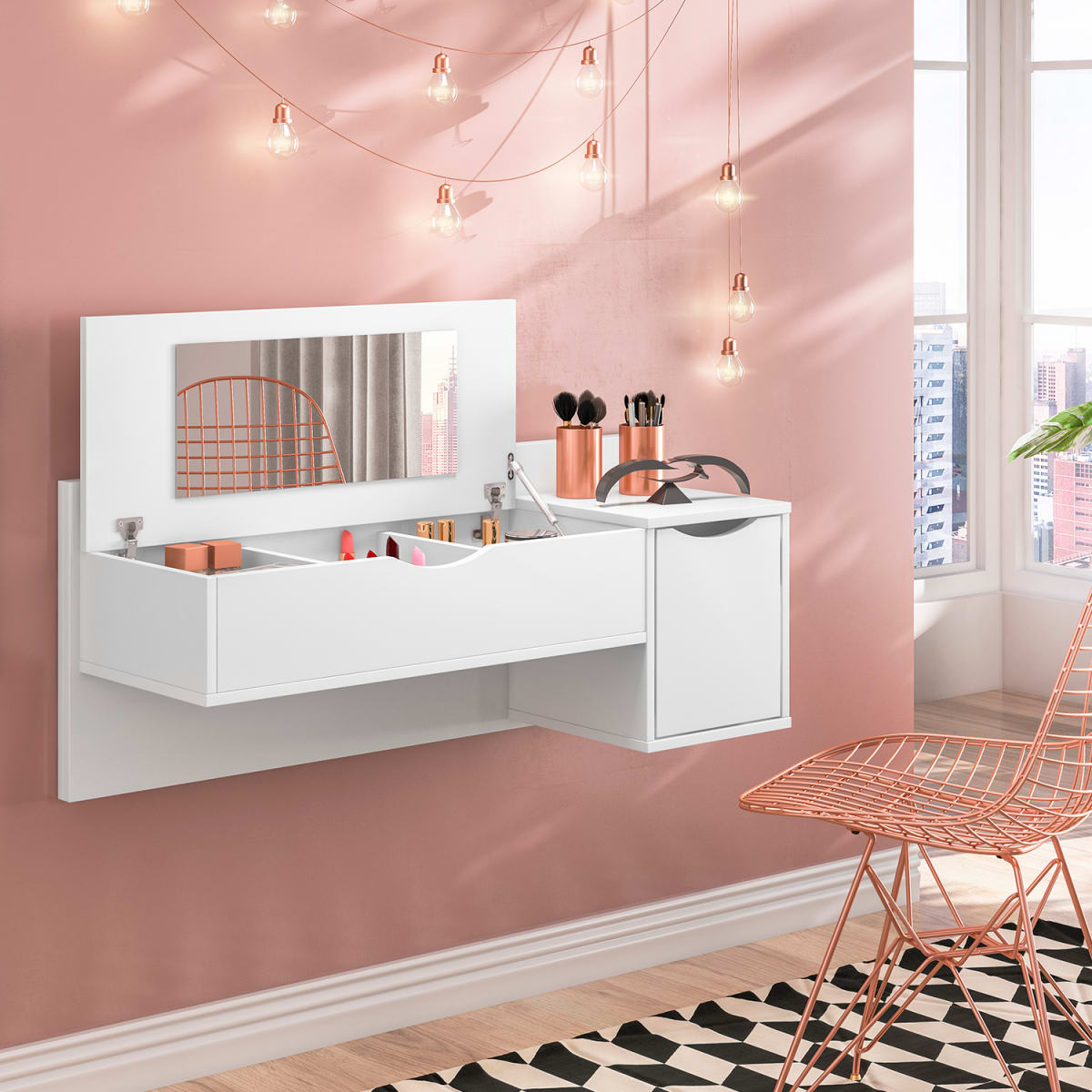 Tocador Blush - Blanco