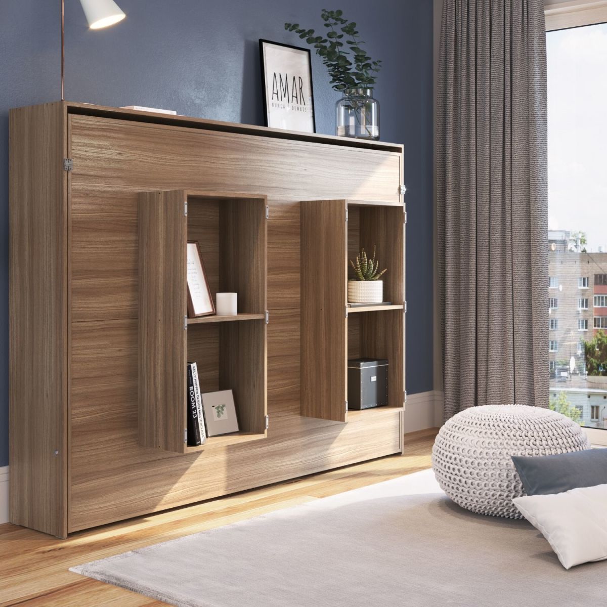 Cama Plegable Horizontal 2 Plazas Manhattan - Montana - Imagen 2