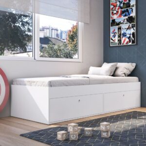 Cama 1.5 Plaza Con 4 Puertas Latino - Blanco