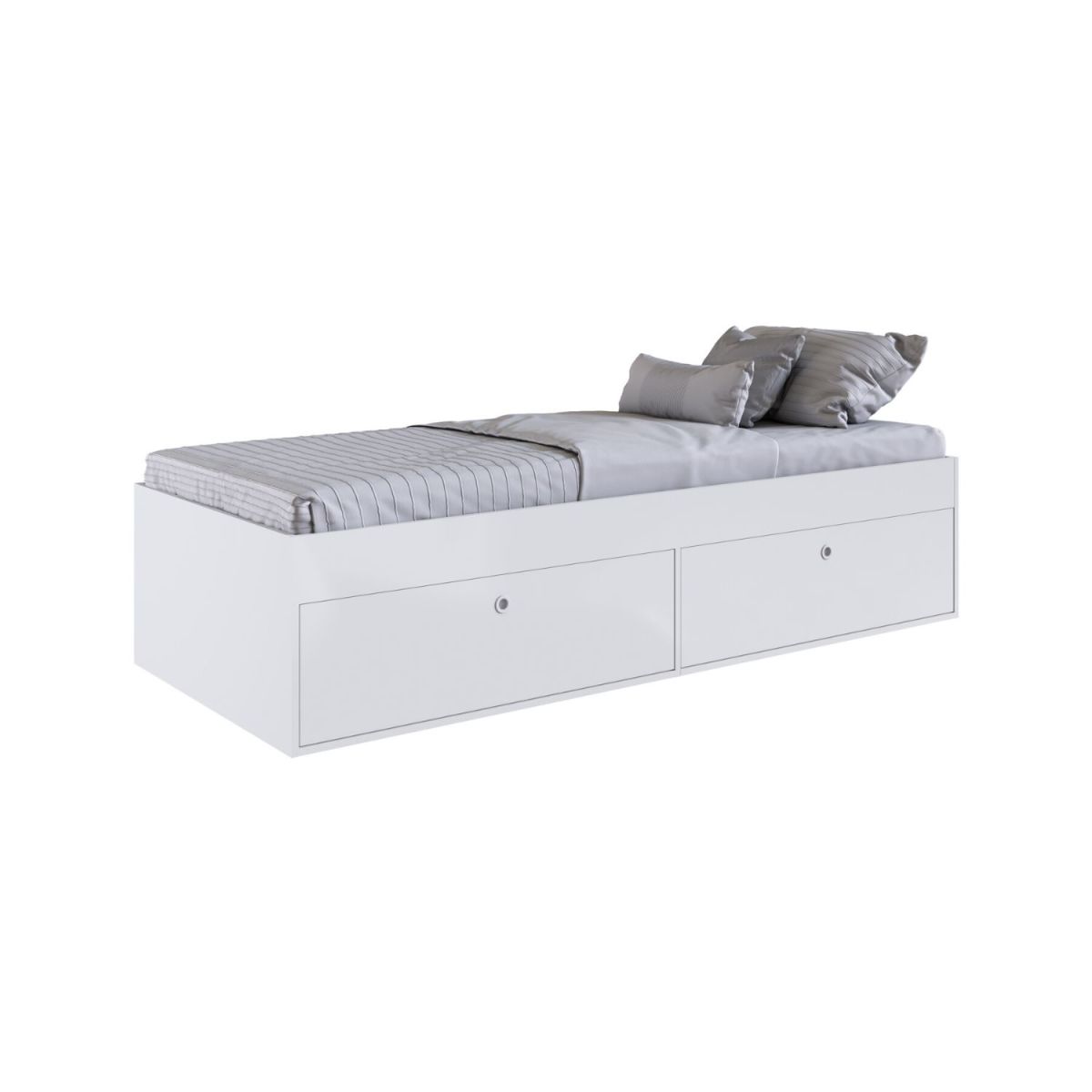 Cama 1.5 Plaza Con 4 Puertas Latino - Blanco - Imagen 2