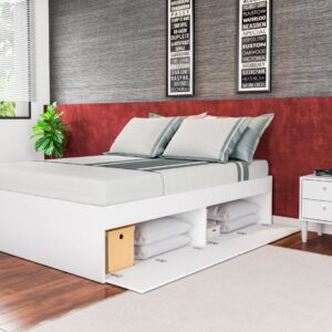Cama 2 Plazas Con 4 Puertas Latino - Blanco