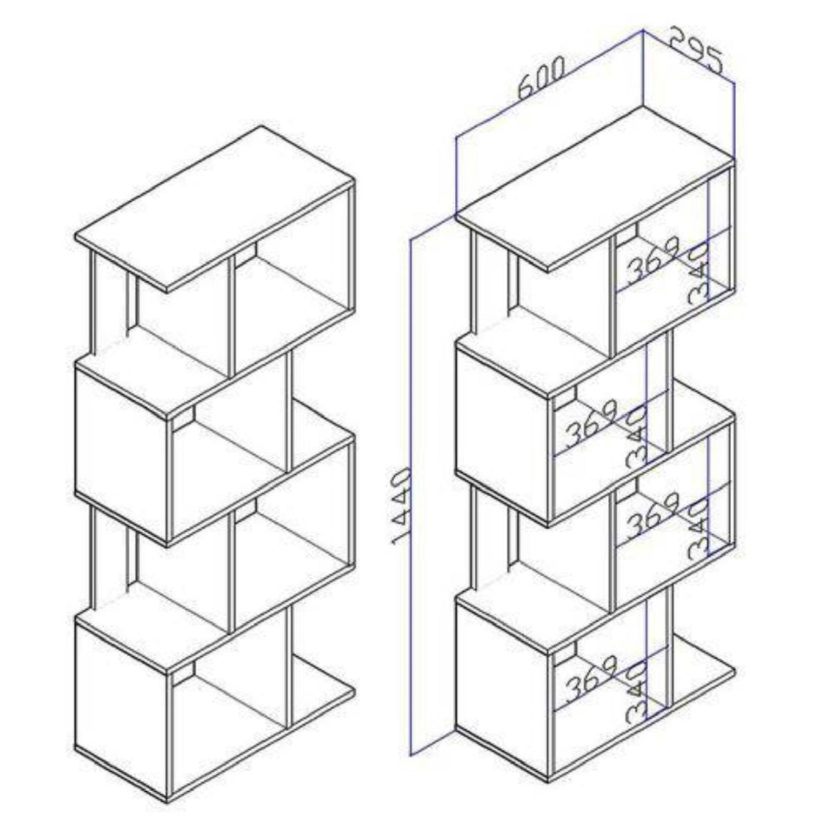 Estante Multifuncional - Negro - Imagen 3