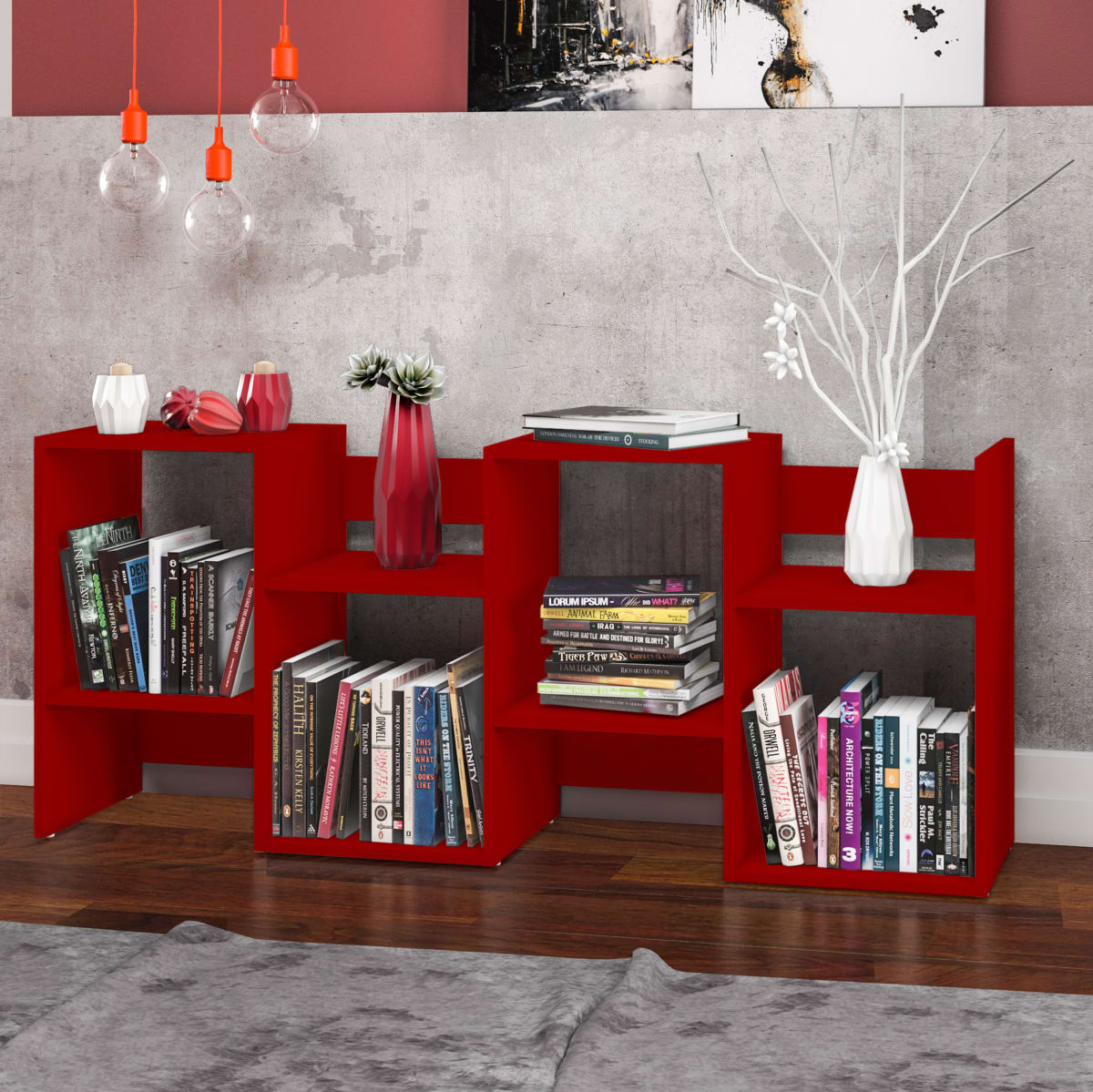 Estante Multifuncional - Rojo - Imagen 3