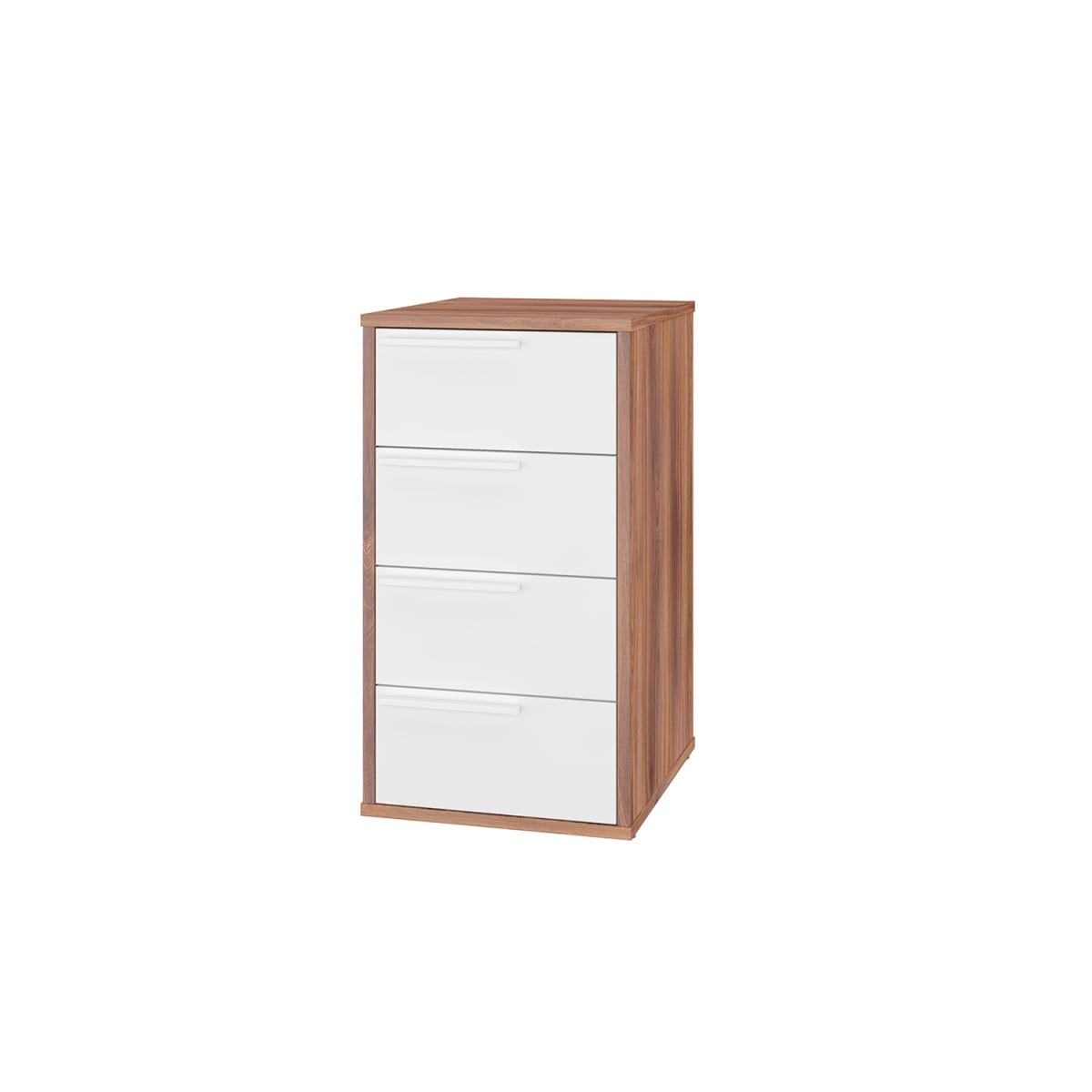 Cajonera Office III - Castaño / Blanco - Imagen 2