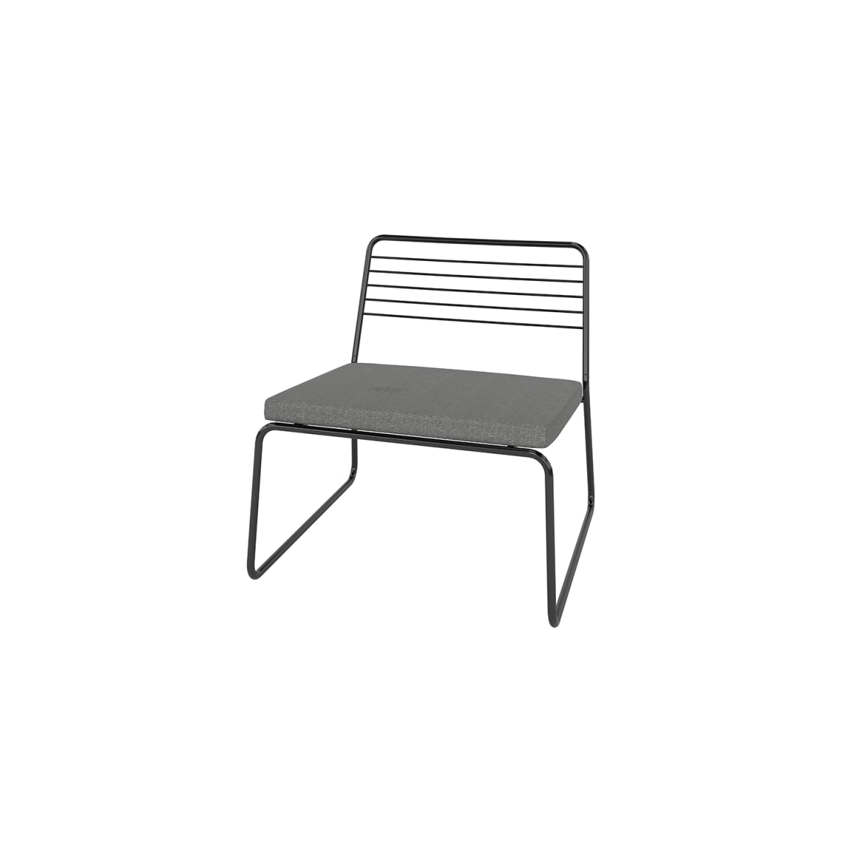 Poltrona Bermont - Negro / Gris - Imagen 2