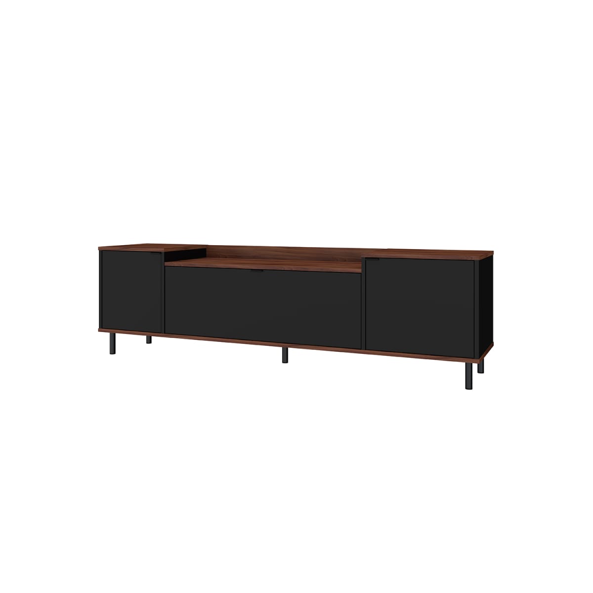 Rack Tv 40" Brooklyn - Negro / Castaño - Imagen 2