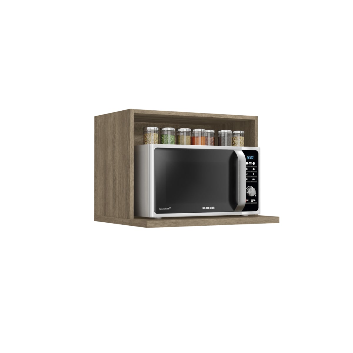 Mueble para Microondas Maxxi - Nogal - Imagen 3