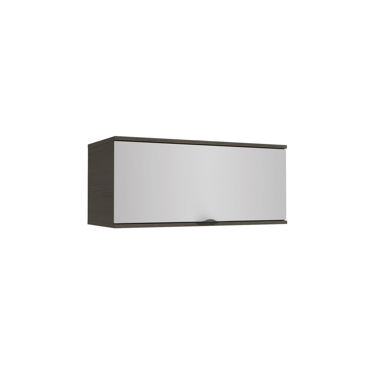 Mueble Aéreo 80cm con Puerta Nox - Negro / Gris - Imagen 2