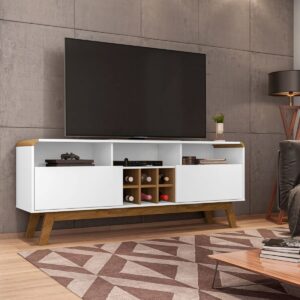 Rack Tv 65" Larimar - Blanco / Canela