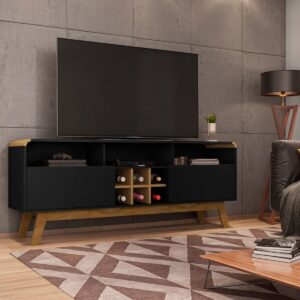 Rack Tv 65" Larimar - Negro / Canela