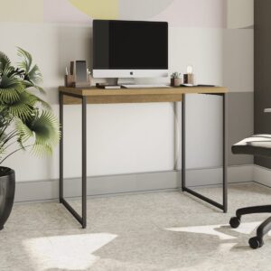 Escritorio Office 91x60 - Castaño / Metal