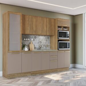 Mueble Aéreo con Puerta y Repisa Botanic - Nogal