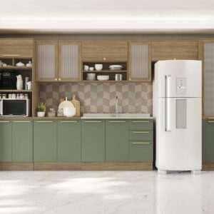 Mueble Aéreo 80x34 con Puerta Botanic - Nogal