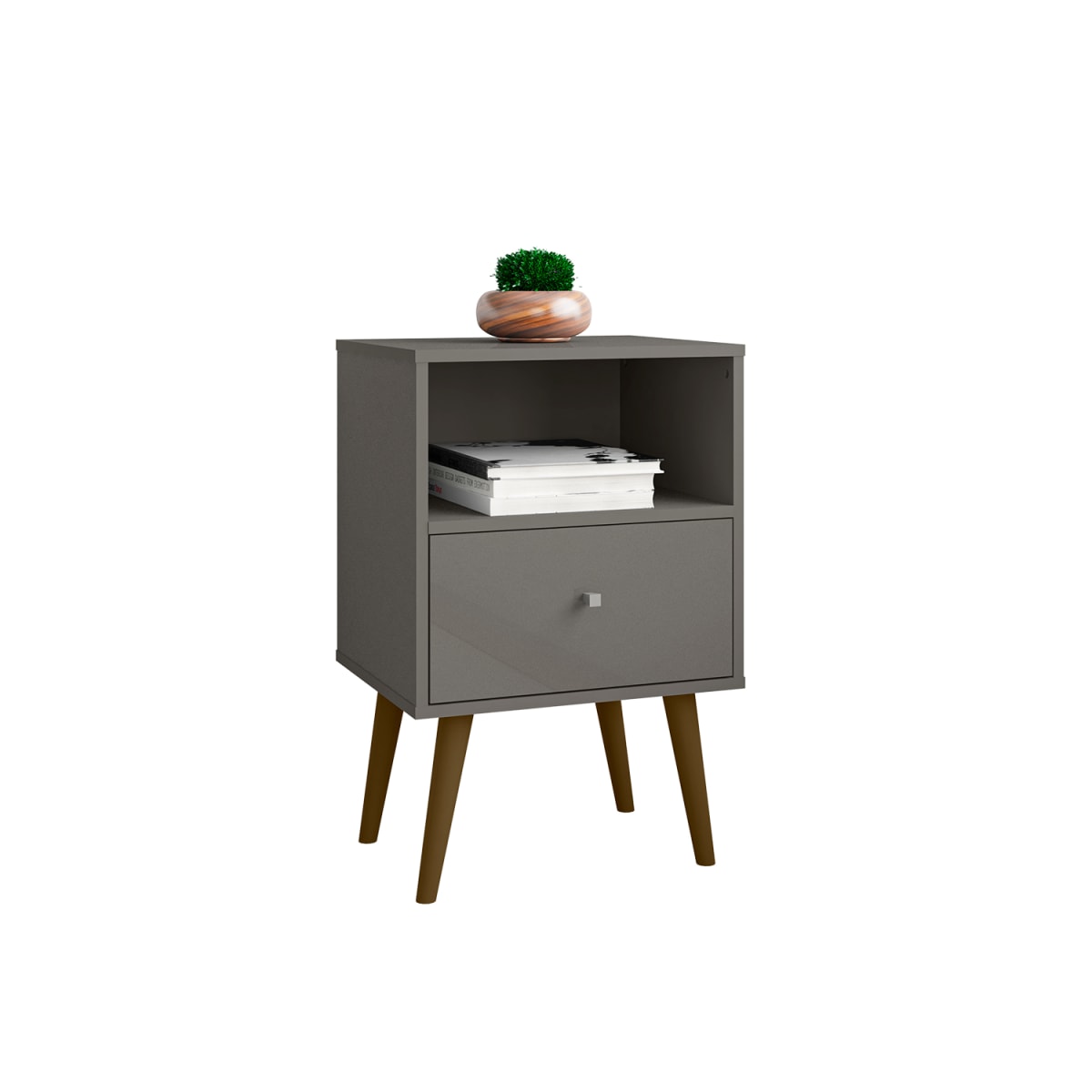 Velador 1 Cajón - Titanium - Imagen 2