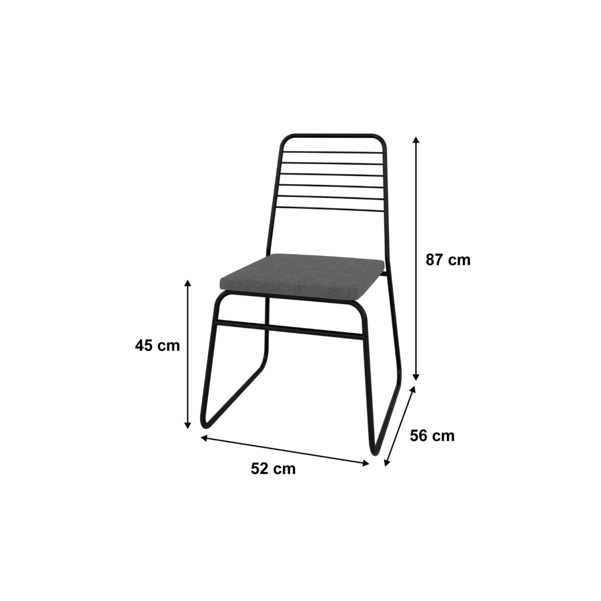 Silla Eiffel - Negro - Imagen 3