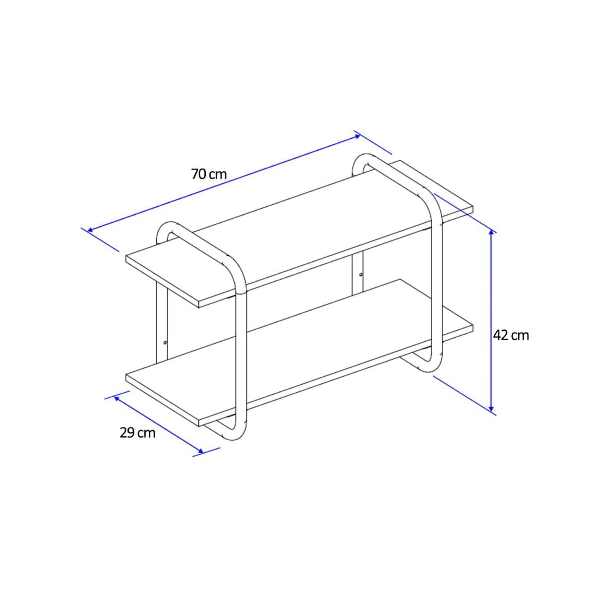 Repisa Connect - Legno / Negro Mate - Imagen 3