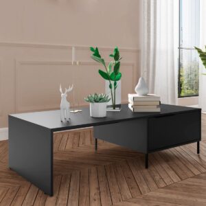 Mesa de Centro con Cajón Zambia - Negro