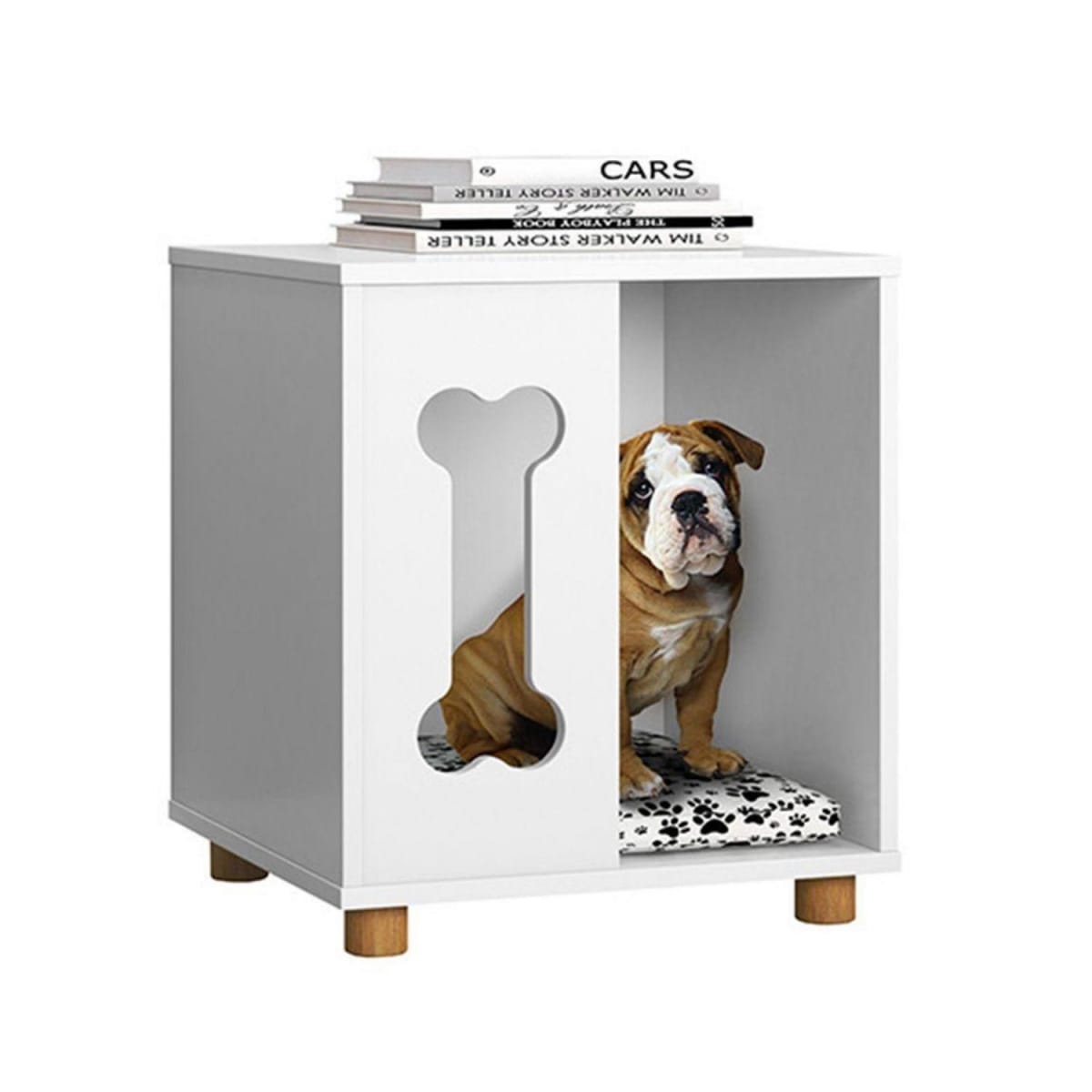 Mesa Lateral Mascota Dog Golden - Blanco - Imagen 3