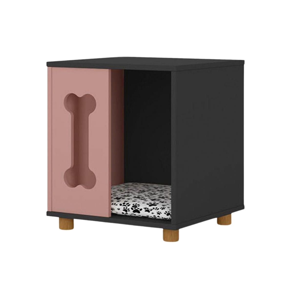 Mesa Lateral Mascota Dog Golden - Grafito / Rosa - Imagen 2