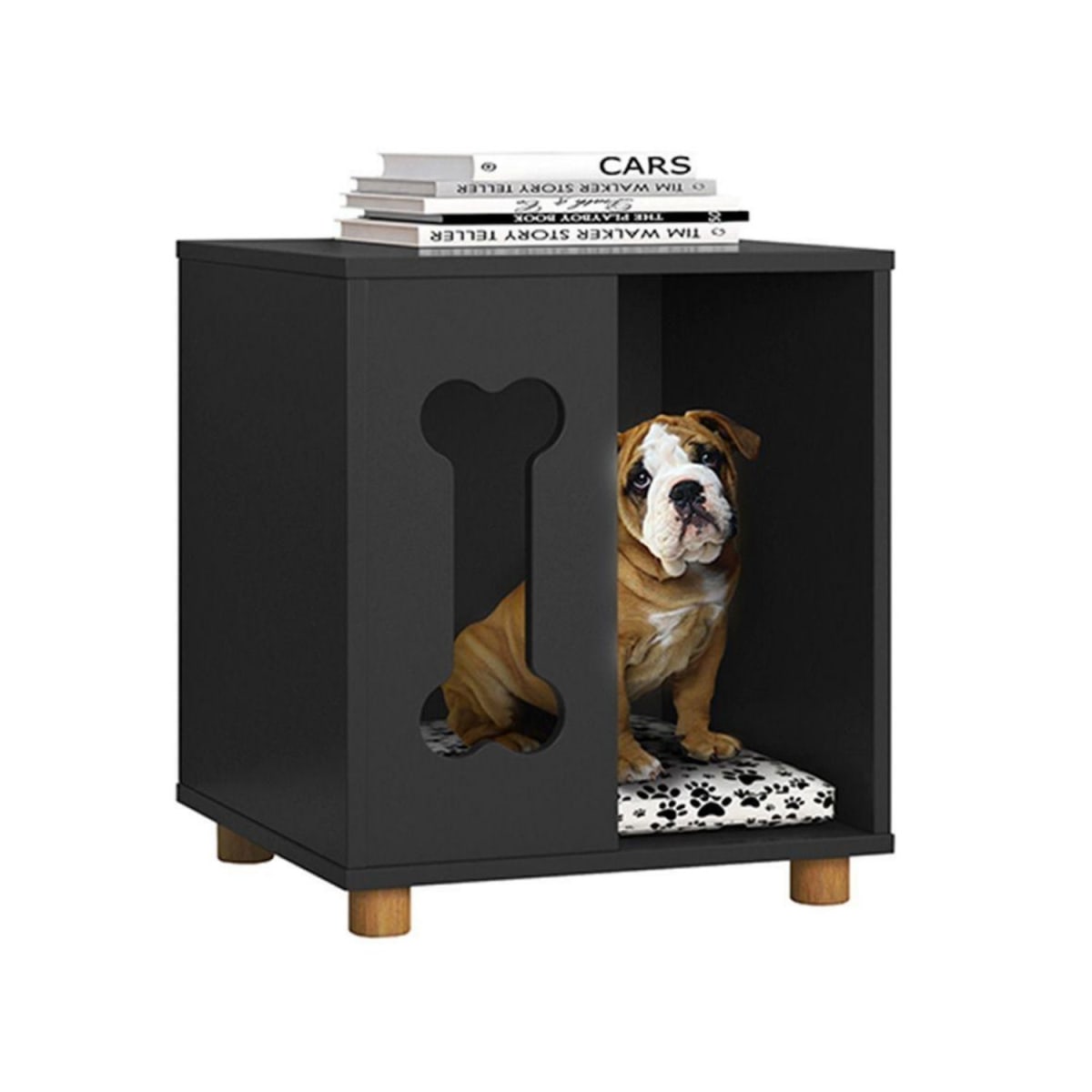 Mesa Lateral Mascota Dog Golden - Negro - Imagen 3
