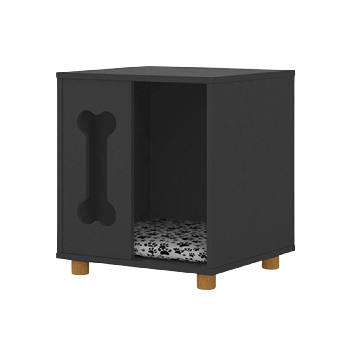Mesa Lateral Mascota Dog Golden - Negro - Imagen 2
