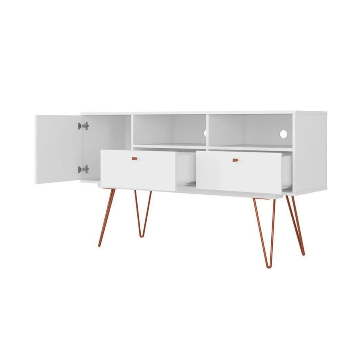 Rack Tv 60" Retro Ness - Blanco - Imagen 3