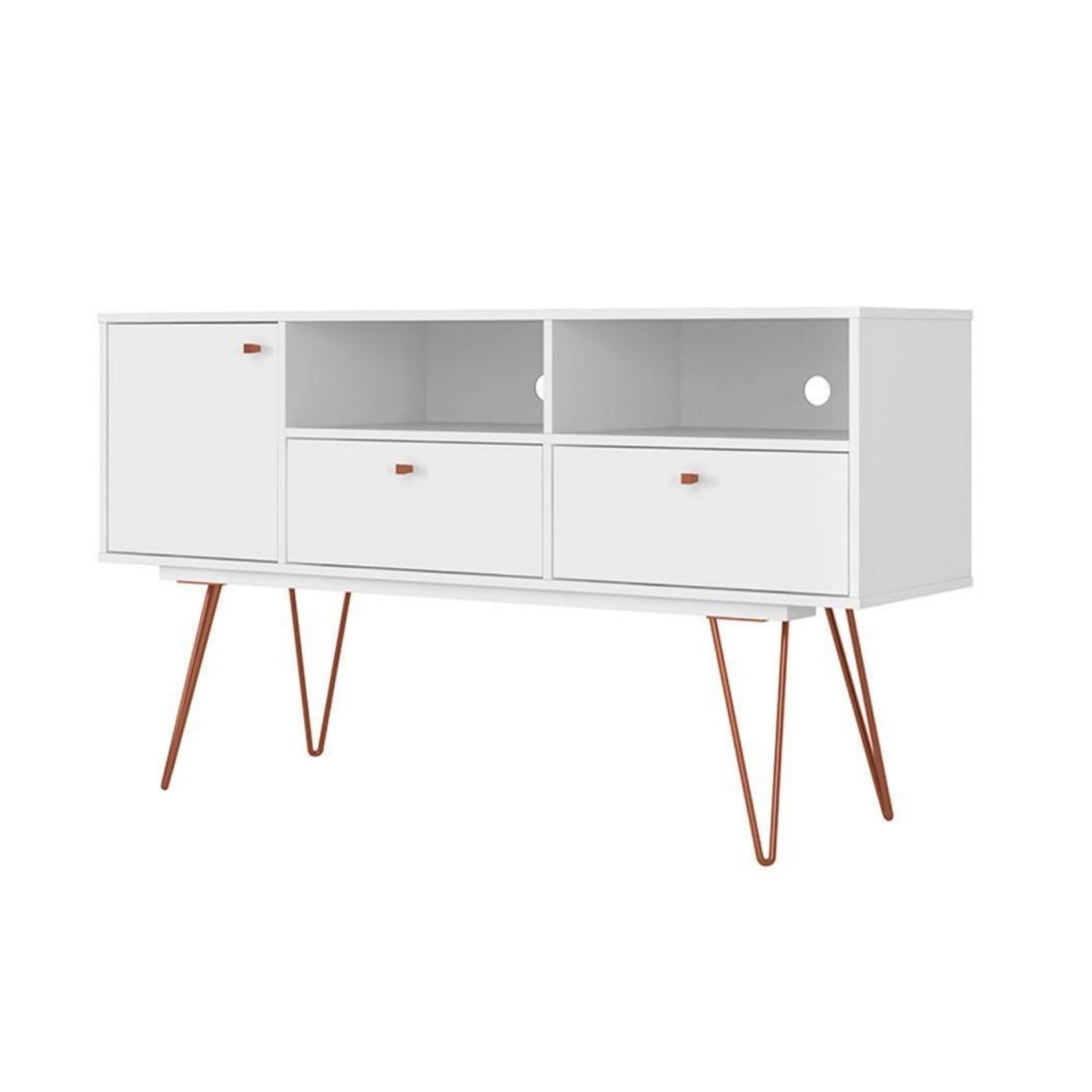 Rack Tv 60" Retro Ness - Blanco - Imagen 2